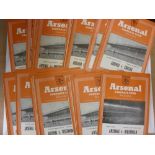 1952/53 Arsenal, a collection of 25 home football programmes, Blackpool (FAC), Doncaster (FAC), Bury