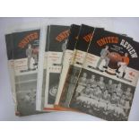 1956/57 Manchester Utd, a collection of 26 home football programmes, in various condition including,