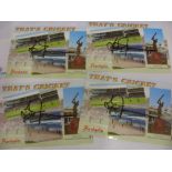 Cricket, Brian Lara, a collection of 4 autographs postcards, each postcard of Barbados (showing