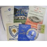 1963 Leicester City, in the FA Cup Final, against Manchester Utd on 25/05/1963, a collection of