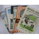 A collection of 11 football programmes to include, 1948/49 Newcastle v Stoke City, 1949/50 Newcastle