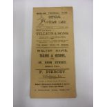 1921/22 Marlow v Uxbridge, a programme from the Great Western Surburban League on 05/04/1922