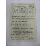 1922/23 Burnley Reserves v Preston Reserves, a programme from the game played on 27/01/1923, ex