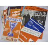 Rangers, a collection of 16 football programmes from games involving the club to incude, 1959/60