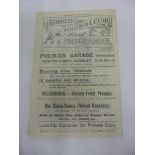 1922/23 Burnley v Sheffield Utd, a programme from the FA Cup game played on 06/01/1923, ex bound