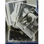 Tennis, a collection of 100 press photographs, black/white, includes, Patty, Drury, Jordan, F Jones,