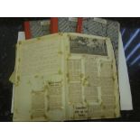 Rugby League, Wakefield Trinity, a collection of 4 scrapbooks with extensive newspaper reports and