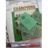 Celtic, a collection of 15 football programmes from games involving the club, in various