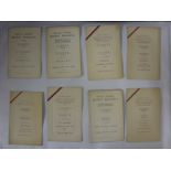 Surrey County FA, a collection of 8 players/officials itinerary cards (Surrey Players Named) from