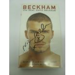 David Beckham, a signed VHS Video, with a faded signature of David on the front cover