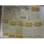 Hitchin Town, a collection of 10 home football programmes in various condition, 1947/48 Bedford Town