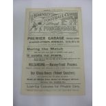 1922/23 Burnley Reserves v Manchester Utd Reserves, a programme from the game played on 23/12/