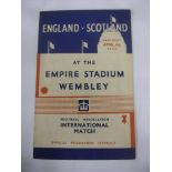 1936 England v Scotland, a programme from the game played at Wembley on 04/04/1936, rusty staples