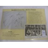 Autographs, Cricket, 1931 New Zealand Tour of England, a page of 12 signatures, including Weir,