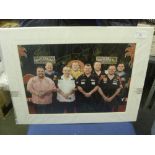 Darts, from a Premier League tournament, circa 2007, a mounted photograph signed by Van Barnveld,