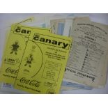 A collection of 92 Reserve football programmes from the 1940's onwards, including 1940's (2), 1950's
