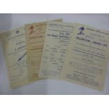 A collection of 4 football programmes, 06/10/1945 Oxford City v Southall (FAC), 18/04/1949