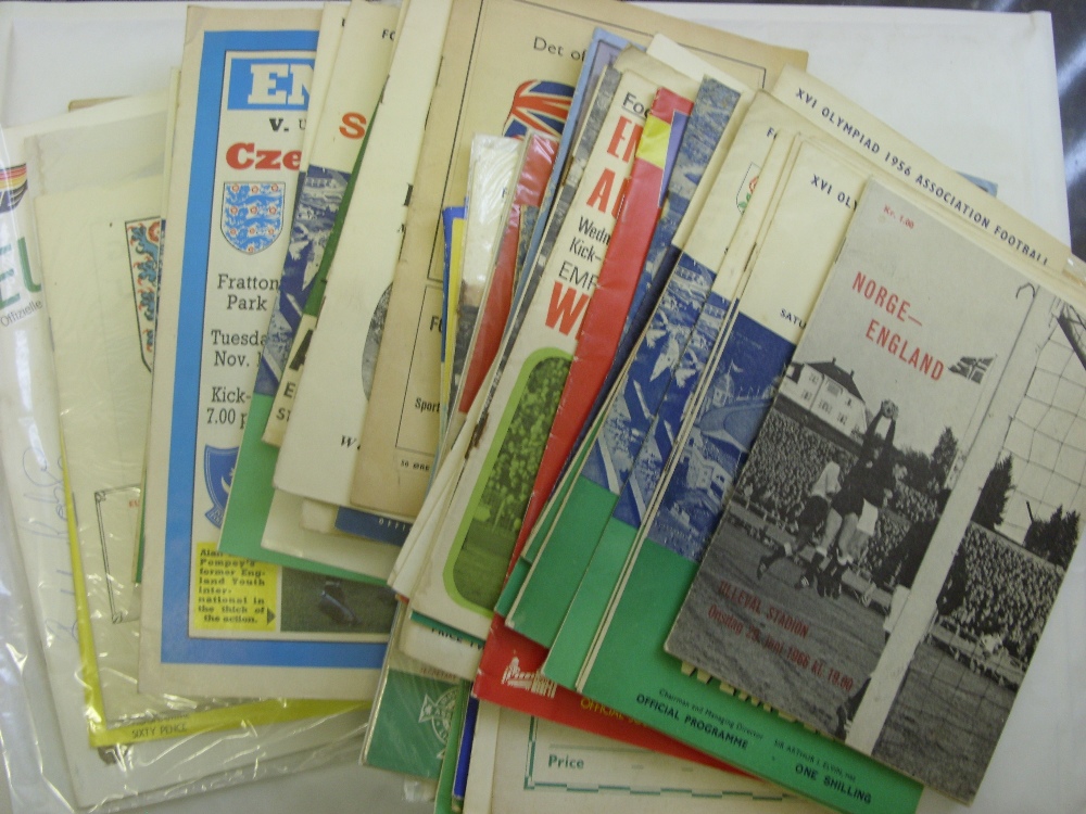 England, a collection of 86 home & away programmes from all levels, to include, 1949 England v