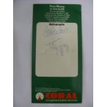 1980 Snooker, the UK Professional Snooker Championship, a signed programme from the tournament