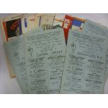 A collection of over 65 football programmes, from the 1950's, in various condition, a wide variation