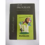 1958 World Cup, England v Russia (1st Game), a programme from the game played in Gothenburg on 08/