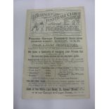 1922/23 Burnley v West Bromwich Albion, a programme from the game played on 29/08/1922, ex bound