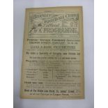 1921/22 Burnley Reserves v Bury Reserves, a programme from the game played on 01/11/1921, ex bound