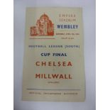 1945 Football League South War Cup Final, Chelsea v Millwall, a programme for the game played at