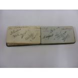 Cricket, a small autograph book, dated 1940, including team signatures from, Australia,