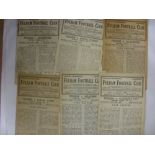 1947/48 Fulham, a collection of 6 home football programmes, Coventry, Millwall, Luton, Doncaster,