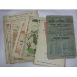 1949/50 A collection of 21 football programmes, in various condition to include, Bristol City v