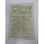 1921/22 Burnley v Everton, a programme from the game played on 29/04/1922, ex bound volume, in