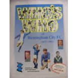 Birmingham City Autographs, 'Who's Who Of Birmingham City (1875-1991)' Compiled by Tony Matthews &