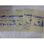 Bury, a collection of 5 home football programmes, 1948/49 Sheff Wed, QPR, 1950/51 Barnsley, 1951/