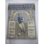 1938/39 Ipswich Town v Street, a programme from the FA Cup tie, played on 26/11/1938