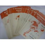 Rotherham Utd, a collection of over 40 home football programmes, including 1960/61 Liverpool, Leeds