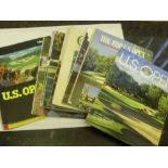 Golf, a collection of 11 US Golf Open Programmes, modern era