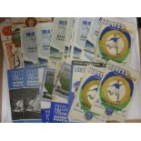 1954/55 Birmingham City, a collection of 9 home football programmes in various condition, but good