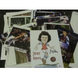 Autographs, Aston Villa, a collection of over 100 signed colour photographs, 6 of which are A3 size.