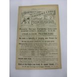 1921/22 Burnley Reserves v Sheff Utd Reserves, a programme from the game played on 15/10/1921, ex