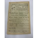 1921/22 Burnley v Newcastle Utd, a programme from the game played on 10/09/1921, ex bound volume