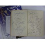 1954 Gil Merrick, Birmingham City and England, a very rare auographed book 'I See It All', by Gil