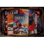 Assorted Big Occasion Sports Programmes, Good Collection Of Around 80 Boxing, Nfl, Rugby Etc Plus