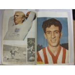 Autographs, Football, a superb colour, hardbacked exercise/Scrap book, containing over 400