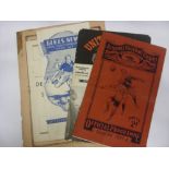 Sunderland, a collection of 5 away football programmes, in various condition, 1925/26 Tottenham (