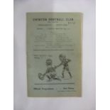 1937/38 Rugby League, Swinton v Wigan, a programme from the game played on 16/10/1937