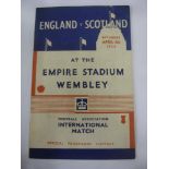 1936 England v Scotland, a programme from the game, played at Wembley on 04/04/1936, very slight