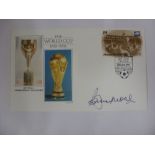 The World Cup, 1930 to 1986, a first day, official FIFA Commemorative Cover, as signed by Bobby