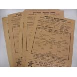 1944/1945 Tottenham Hotspur, a collection of 8 home football programmes, in various condition,