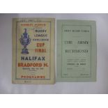 Rugby Union, 1929/30 The Army v Richmond, a programme from the game played at Aldershot on 08/03/